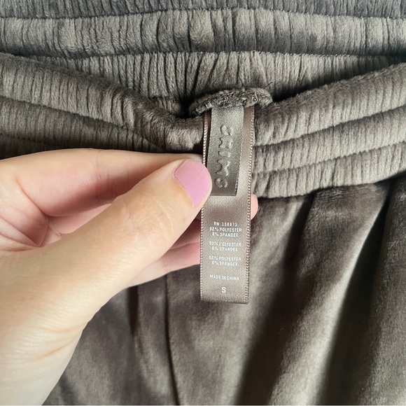 Skims Brown Velour Jogger Track Pants Size Small - Picture 2 of 4